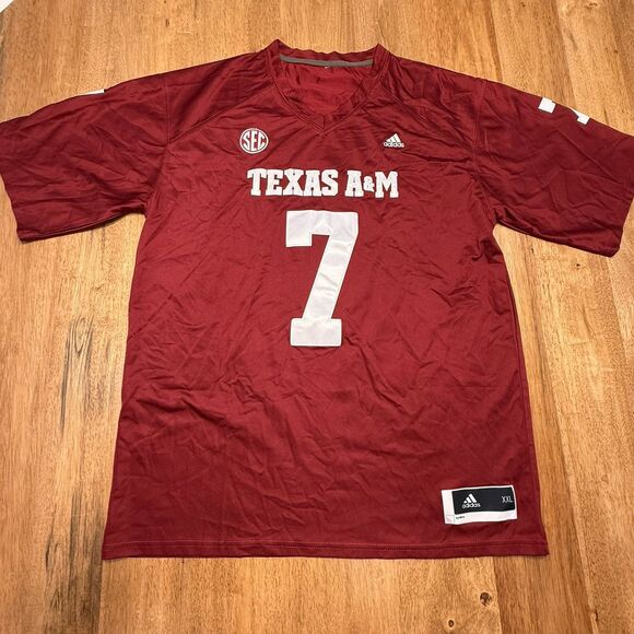 Texas A&M Aggies Jersey Maroon White XXL #7 McGee STITCHED - Picture 1 of 14